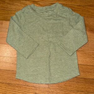 Toddler Cat & Jack 18M boys long sleeve shirt, Olive green